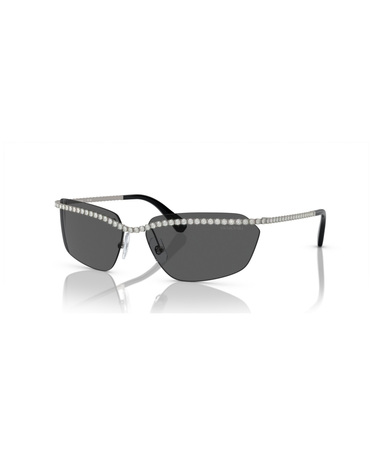 Swarovski Sk7001 Gunmetal Sunglasses In Gunmetal