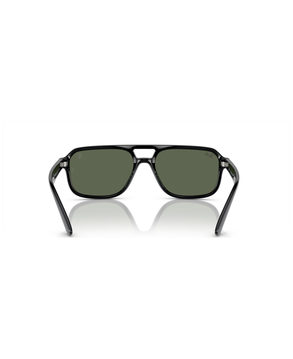 Ray Ban Rb4414m Scuderia Ferrari Collection Sunglasses Black Frame Green Lenses 58-17 In Black