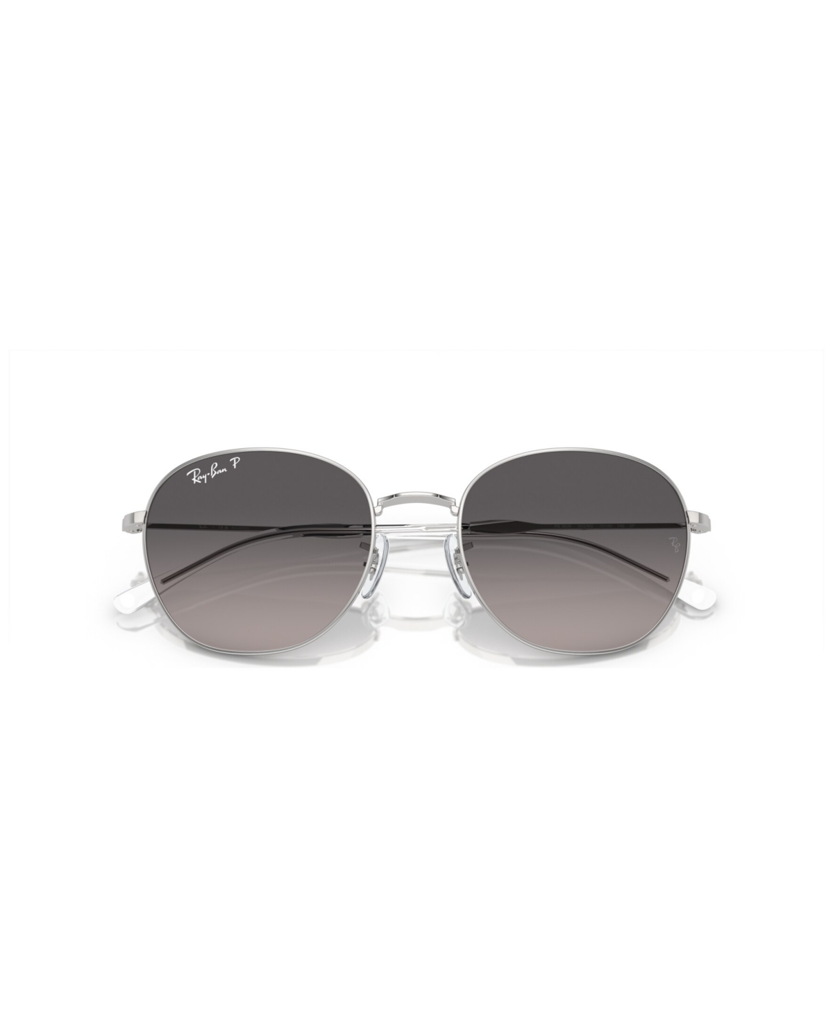 Ray Ban Unisex Polarized Sunglasses, Gradient Rb3809 In Silver