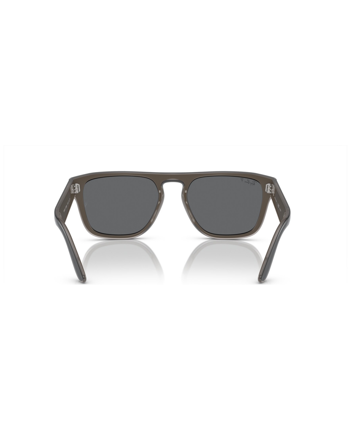 Ray Ban Unisex Polarized Sunglasses, Rb4407 In Black And Light Gray And Transparent Gra