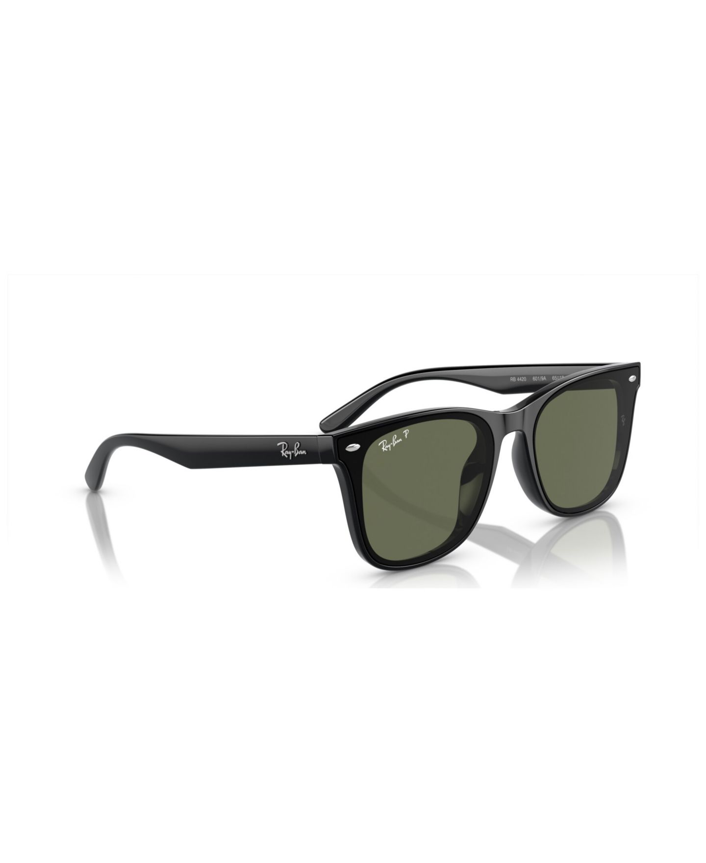 Солнцезащитные очки Ray-Ban Unisex Polarized Sunglasses, RB4420, цвет: Чёрный — фото 4