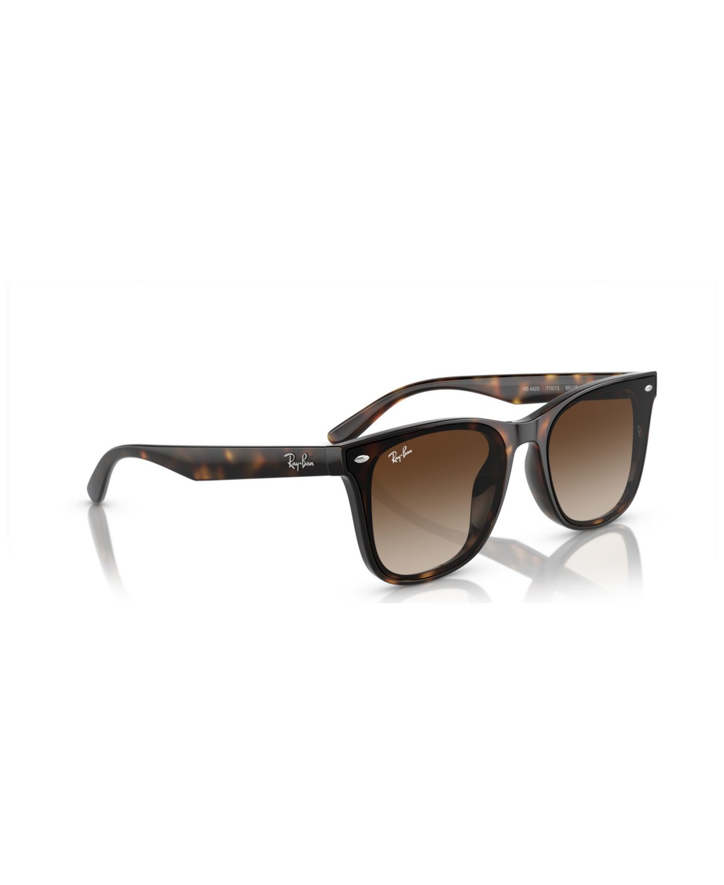 Солнцезащитные очки Ray-Ban Unisex Sunglasses, Gradient RB4420, цвет: Гавана — фото 3