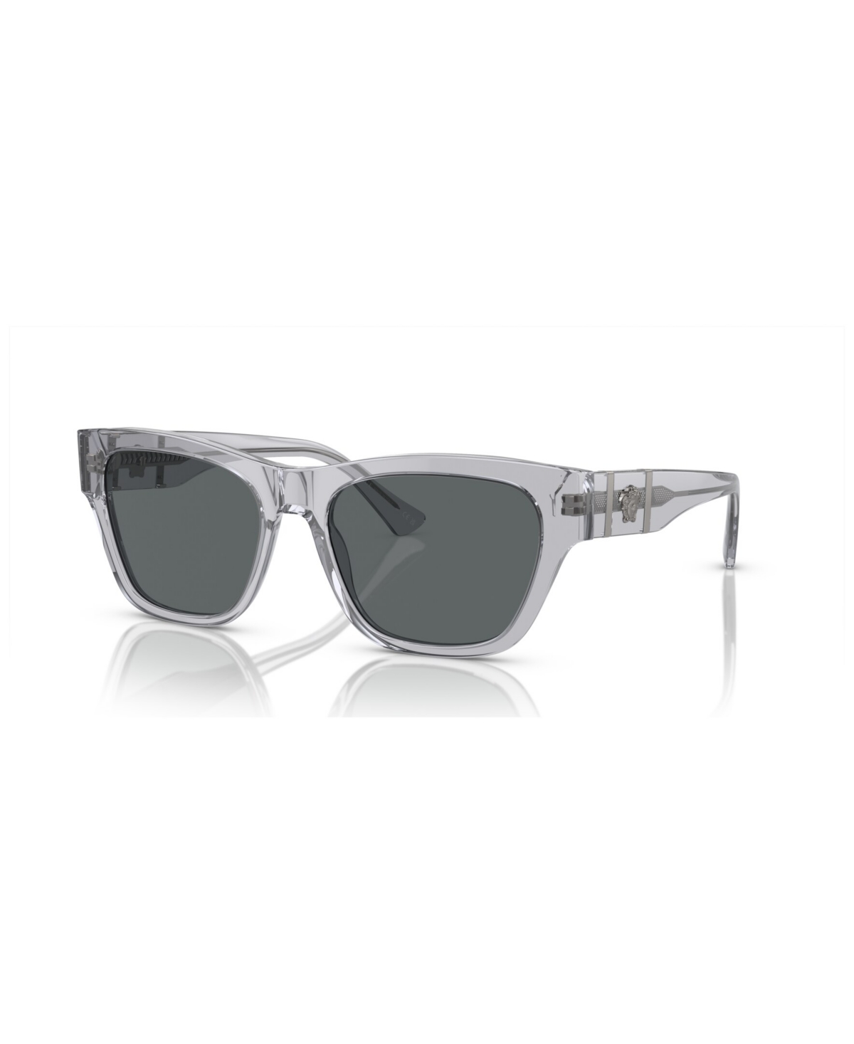 Shop Versace Men's Sunglasses Ve4457 In Gray Transparent