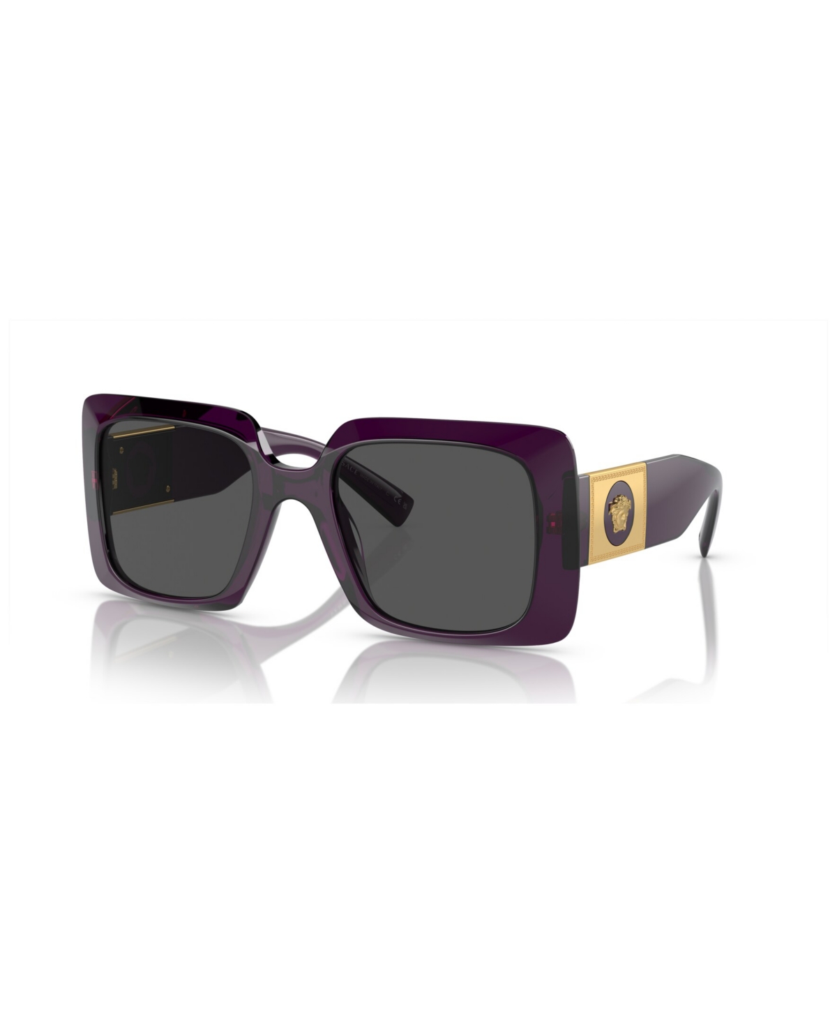 Versace Women's Sunglasses Ve4405 In Transparent Purple