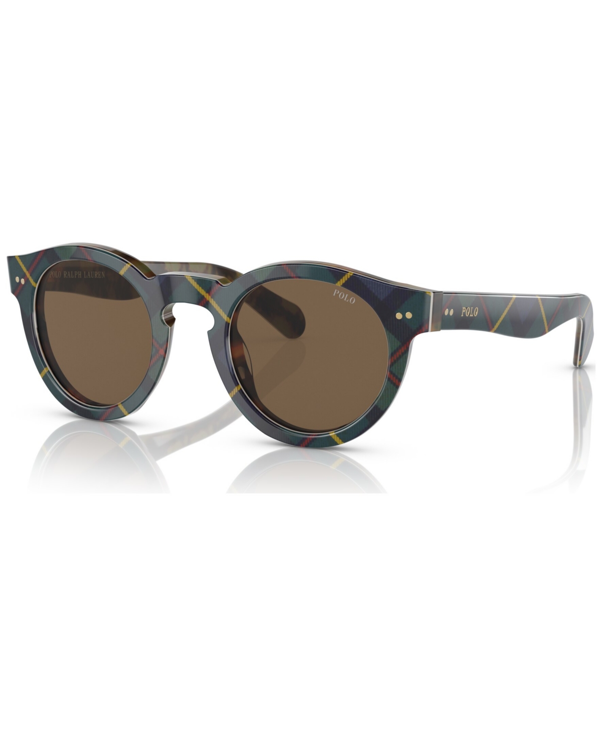 Polo Ralph Lauren Men's Sunglasses Ph4165 In Gordon Tartan On Tortoise