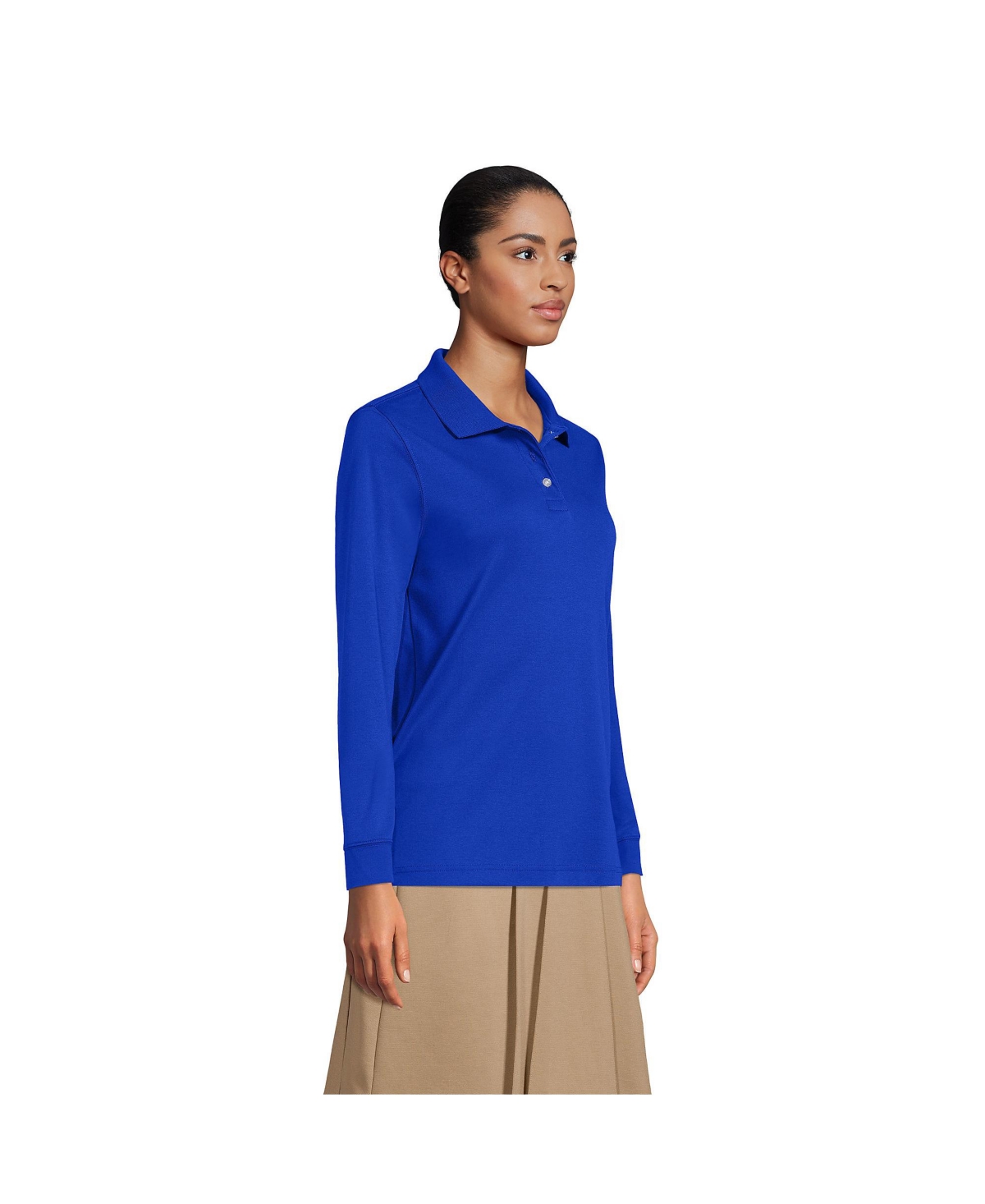 Lands end women's long sleeve polo shirts outlet