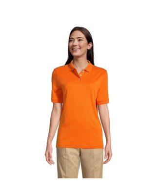Women's School Uniform Short Sleeve Interlock Polo Shirt