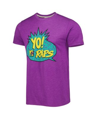 Men's and Women's Purple Yo! MTV Raps Tri-Blend T-shirt