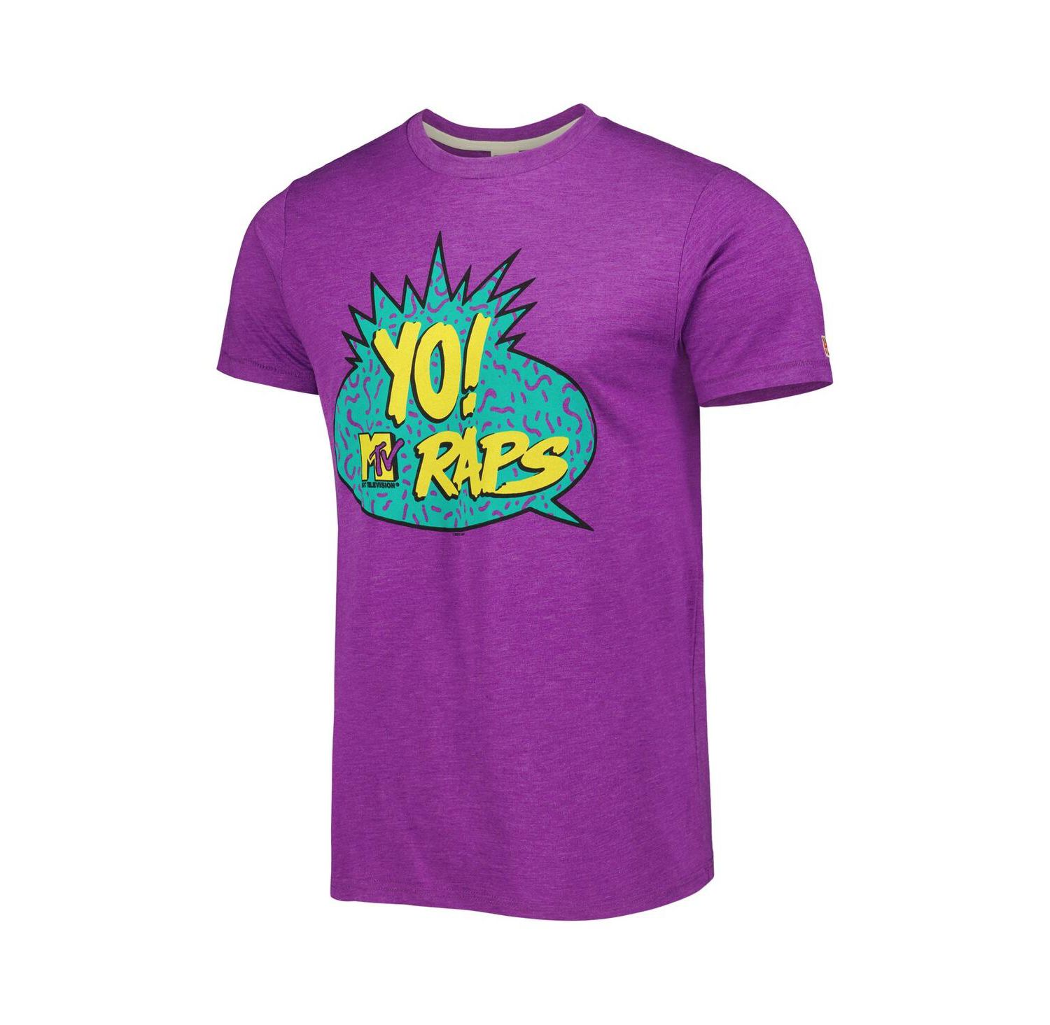 Men's and Women's Purple Yo! MTV Raps Tri-Blend T-shirt