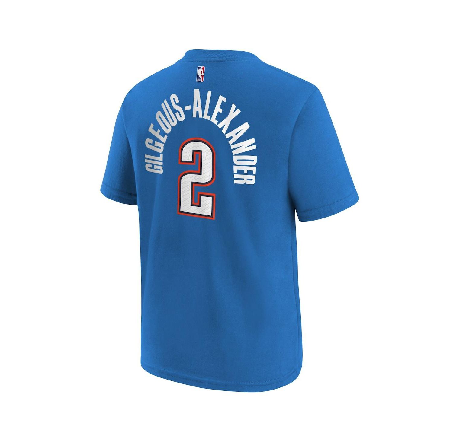 Big Boys Shai Gilgeous-Alexander White Oklahoma City Thunder Icon Name and Number T-shirt