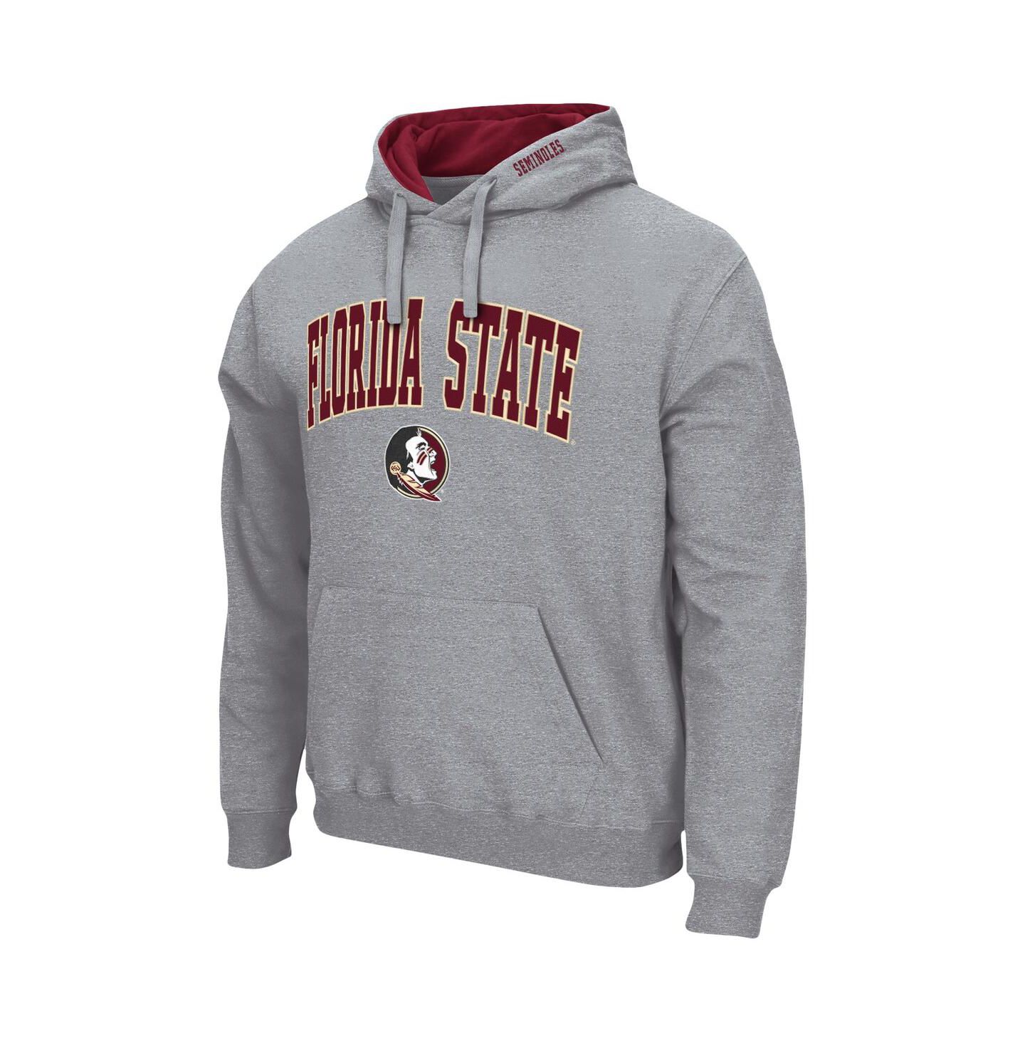 Мужское худи Colosseum Florida State Seminoles Arch & Logo 3.0 Pullover, цвет: Гранатовый — фото 5