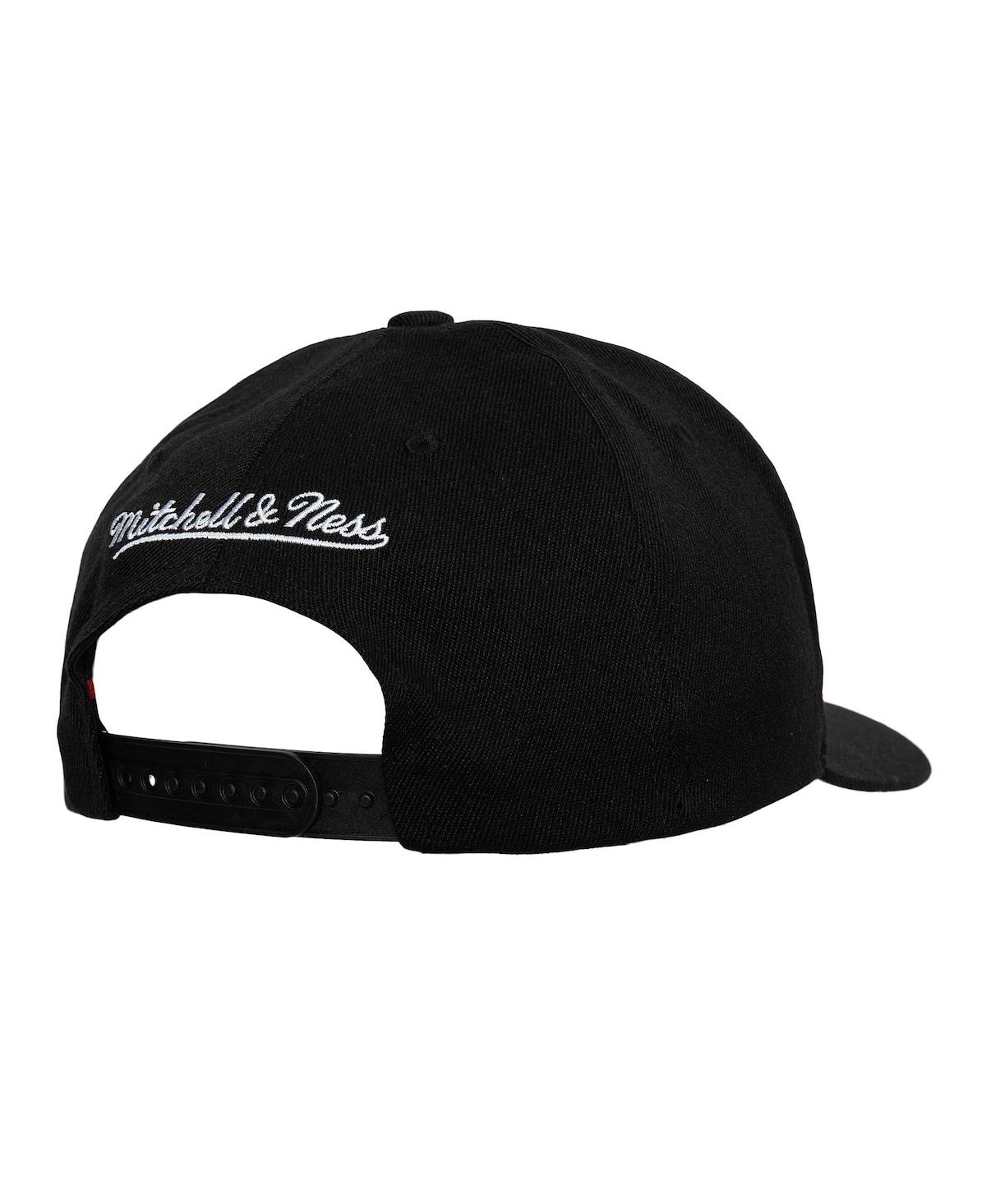 Mitchell & Ness Men's  Black Chicago Bulls Mvp Team Script 2.0 Stretch-snapback Hat In Black