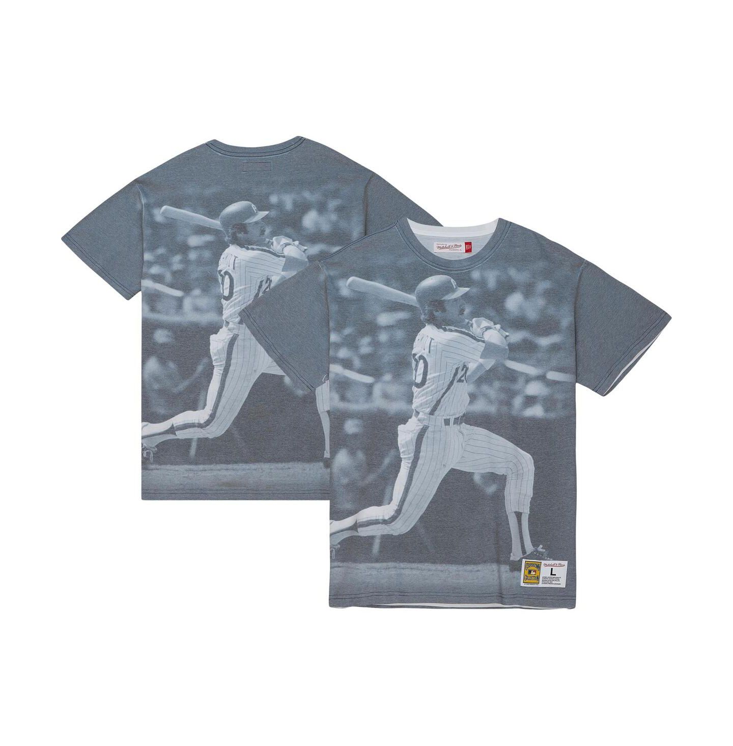 Мужская футболка Mitchell & Ness Mike Schmidt Philadelphia Phillies Cooperstown Collection Highlight Sublimated Player Graphic — фото 2