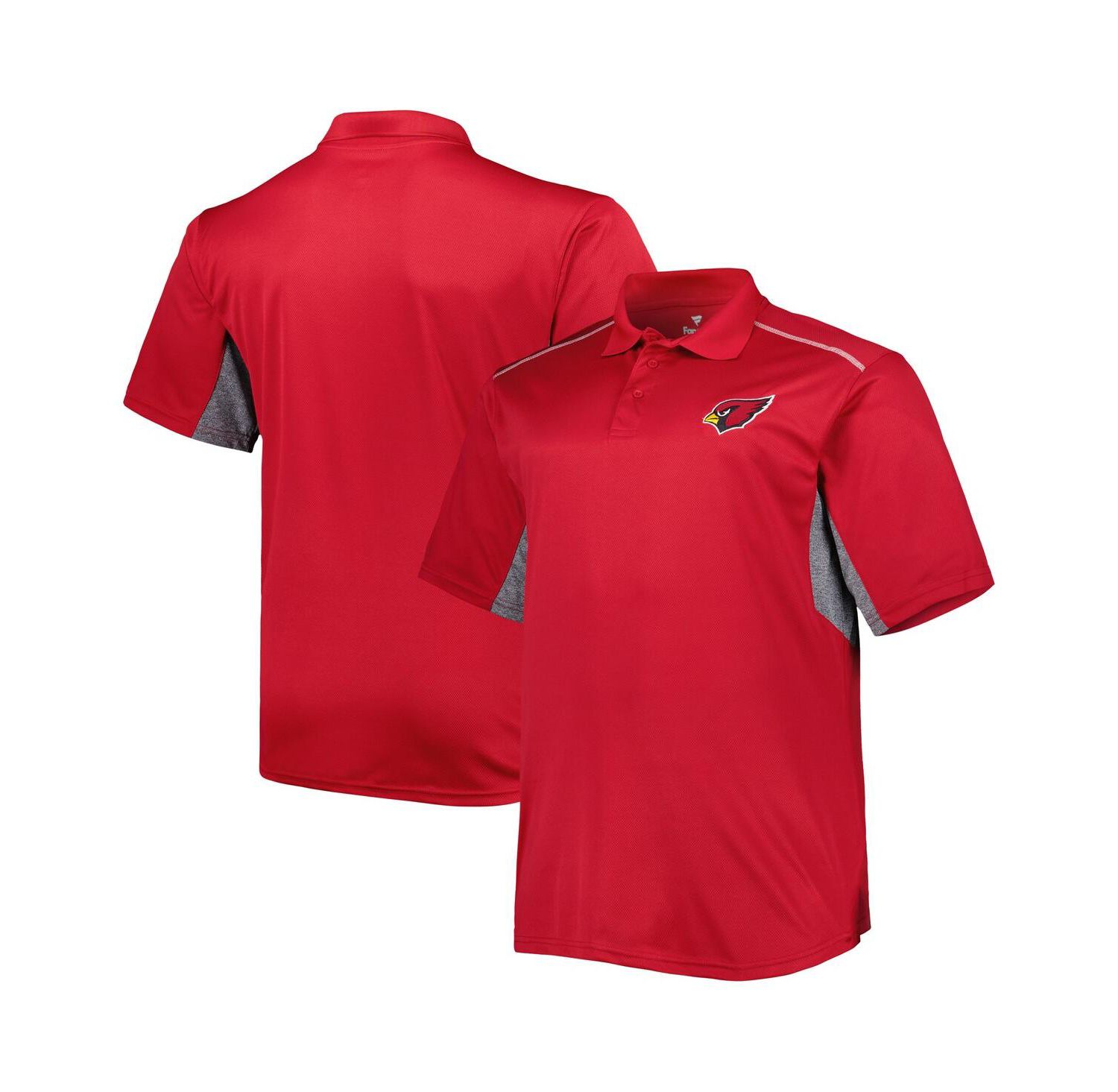 Men's Cardinal Arizona Cardinals Big and Tall Team Color Polo Shirt