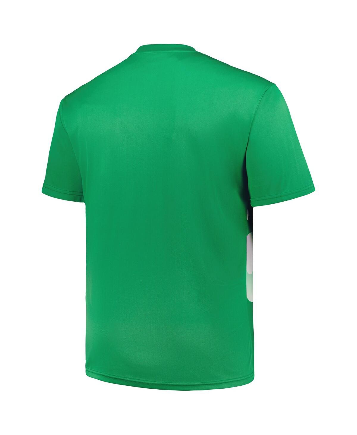 Shop Fanatics Men's Kelly Green Boston Celtics Big And Tall Sublimated T-shirt