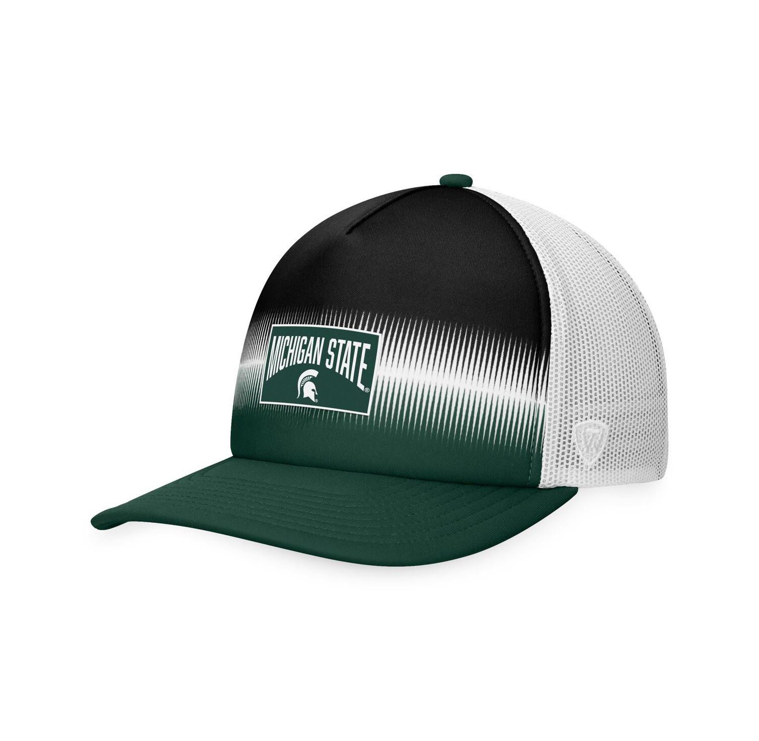 Men's Green, Black Michigan State Spartans Daybreak Foam Trucker Adjustable Hat