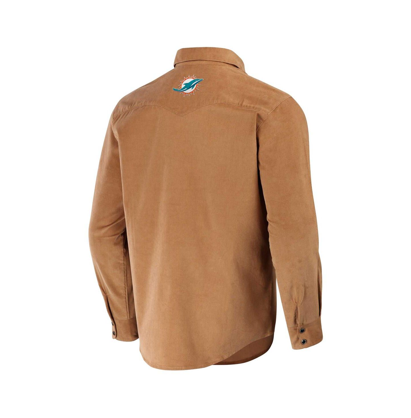 Мужская рубашка Fanatics NFL x Darius Rucker Collection by Orange Miami Dolphins Western Button-Up — фото 4