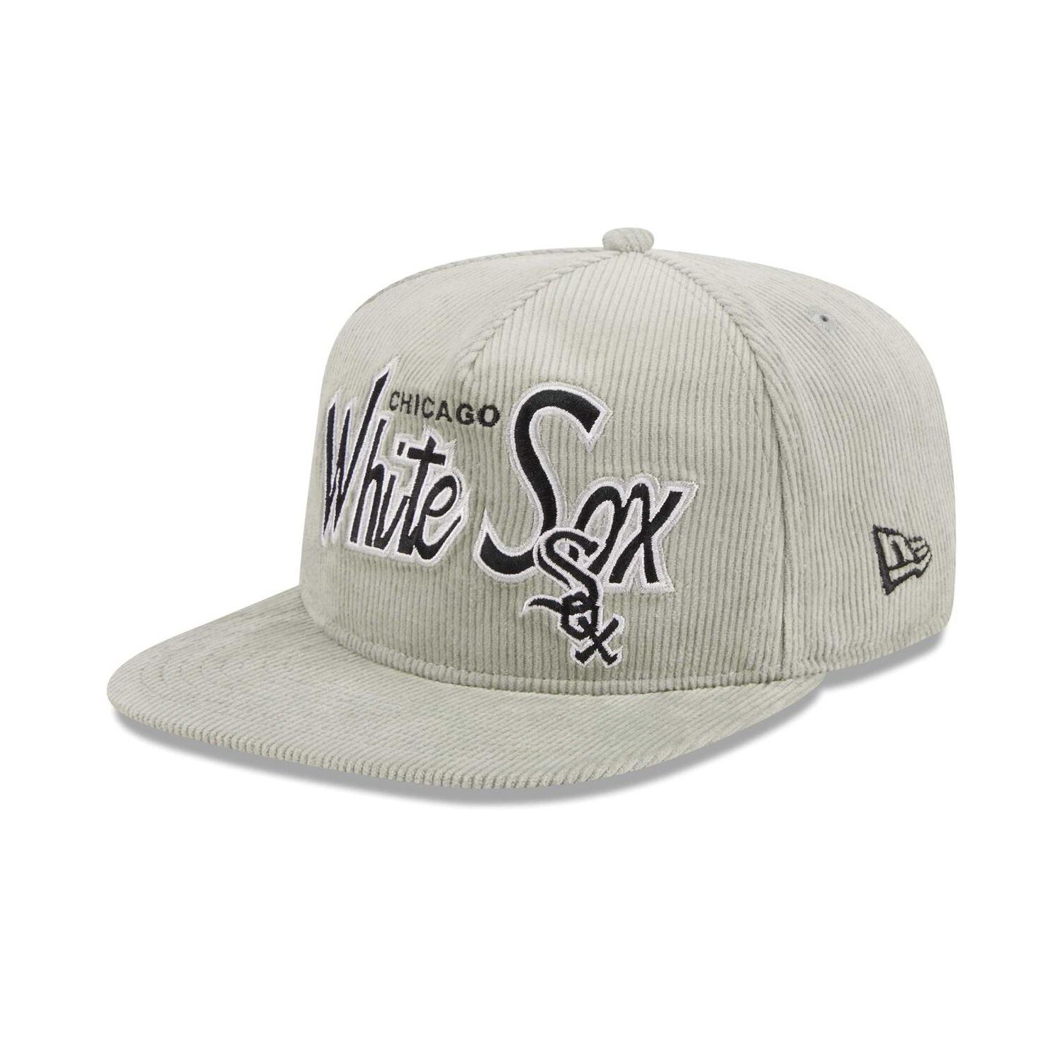 Men's Gray Chicago White Sox Corduroy Golfer Adjustable Hat