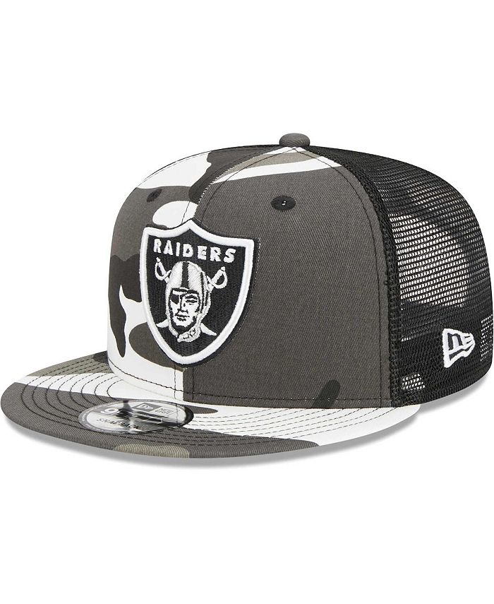 New Era Men's Urban Camo Las Vegas Raiders 9FIFTY Trucker Snapback Hat ...