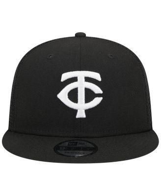 Men's Black Minnesota Twins Trucker 9FIFTY Snapback Hat
