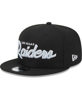 Men's Black Las Vegas Raiders Main Script 9FIFTY Snapback Hat