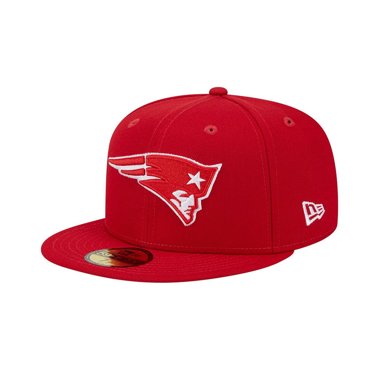 Men's Scarlet New England Patriots Super Bowl XXXVI Main Patch 59FIFTY Fitted Hat