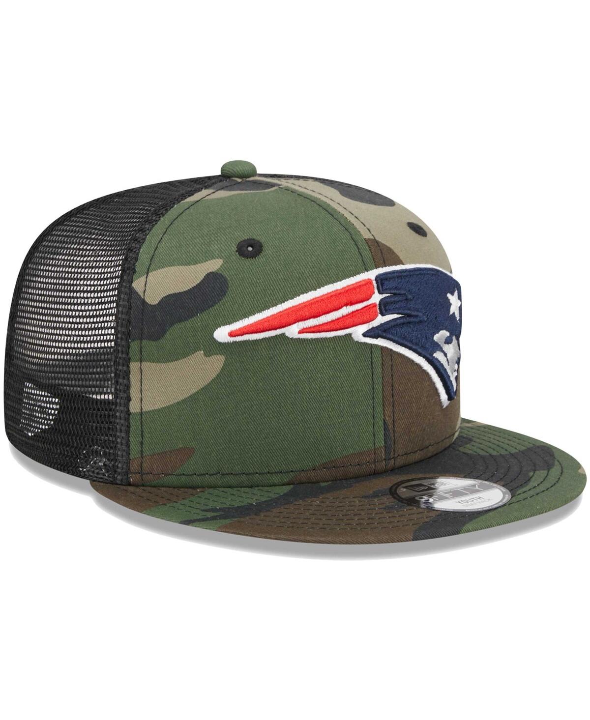 Shop New Era Big Boys And Girls  Camo New England Patriots Main Trucker 9fifty Snapback Hat