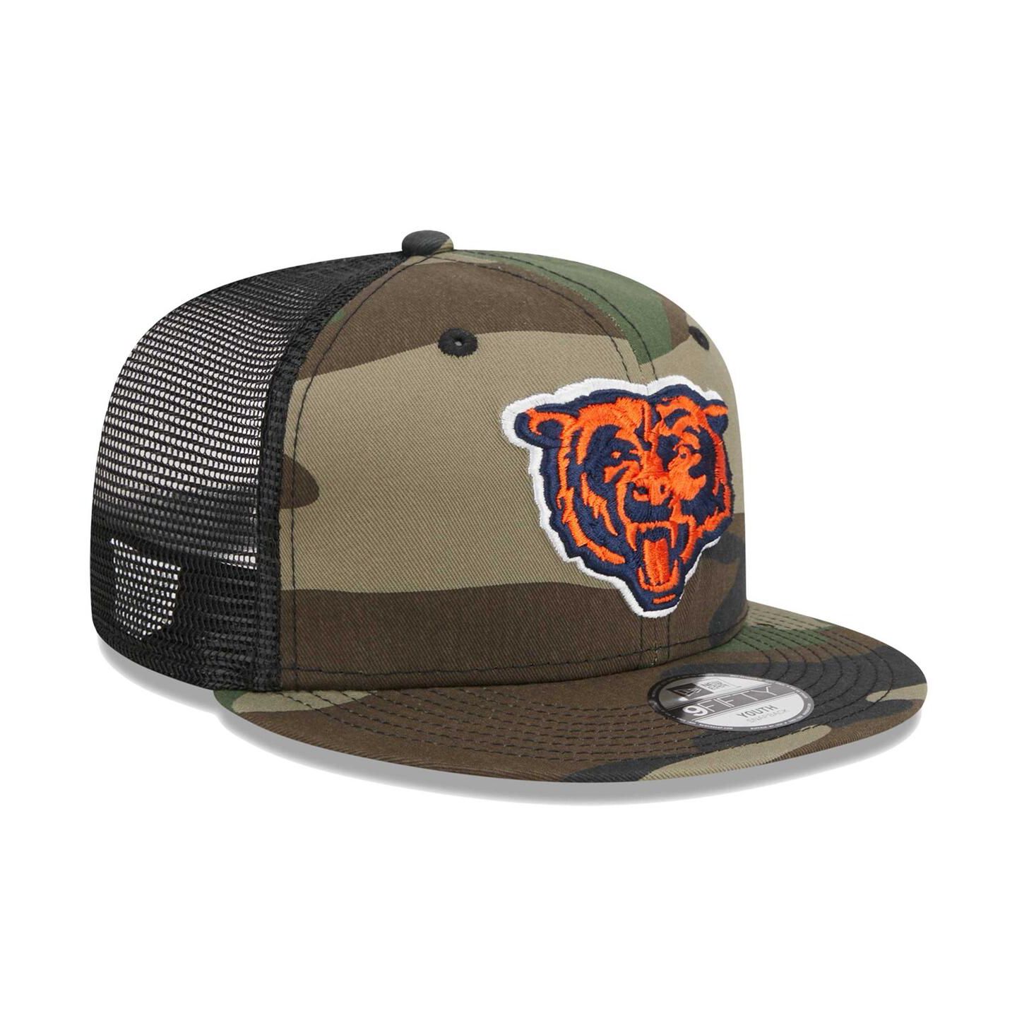 Детская кепка New Era Camo Chicago Bears Alternate Logo Main Trucker 9FIFTY Snapback Hat — фото 4