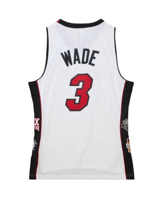Men's and Women's Dwyane Wade White Miami Heat Hall of Fame Class of 2023 Throwback Swingman Jersey