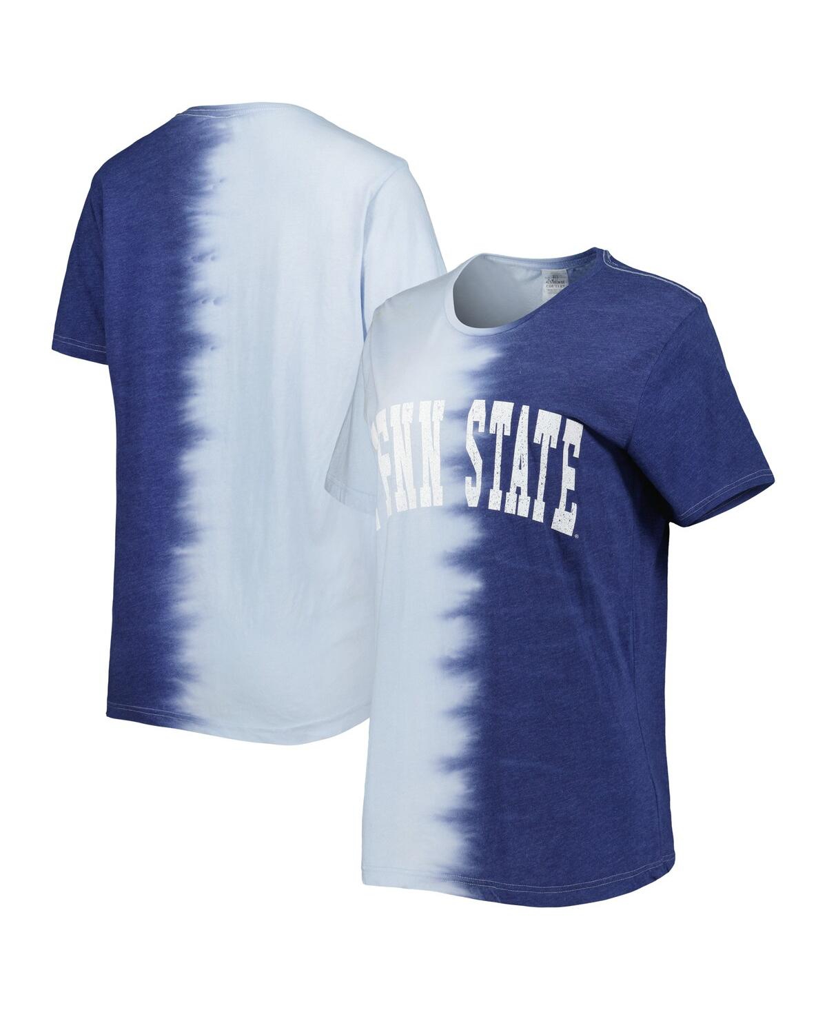 Women's Gameday Couture Navy Penn State Nittany Lions Find Your Groove Split-Dye T-shirt - Navy