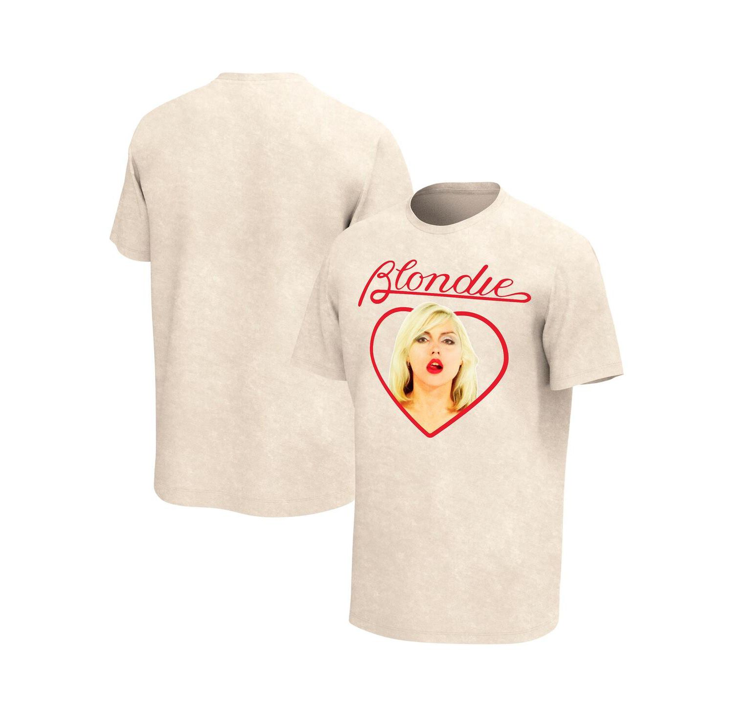 Men's Tan Blondie Heart Washed Graphic T-shirt
