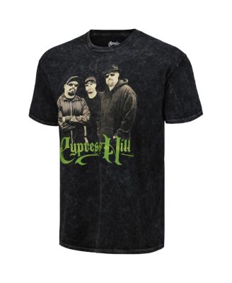 Men's Black 50th Anniversary of Hip Hop Cypress Hill Washed Graphic T-shirt