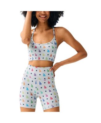 Women's Gray Los Angeles Dodgers TLC Rainbow Bra