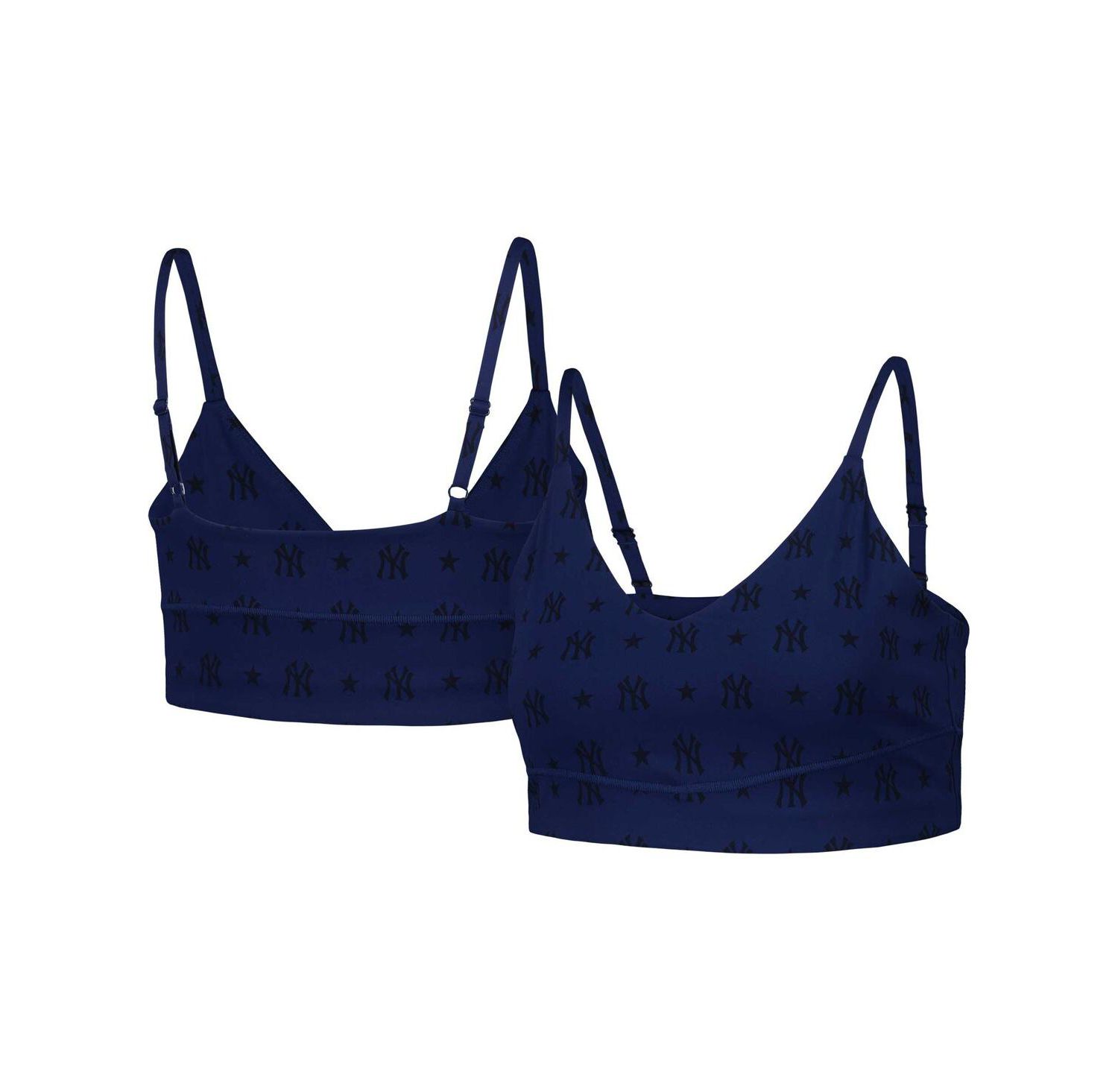Women's Navy New York Yankees Active Bra