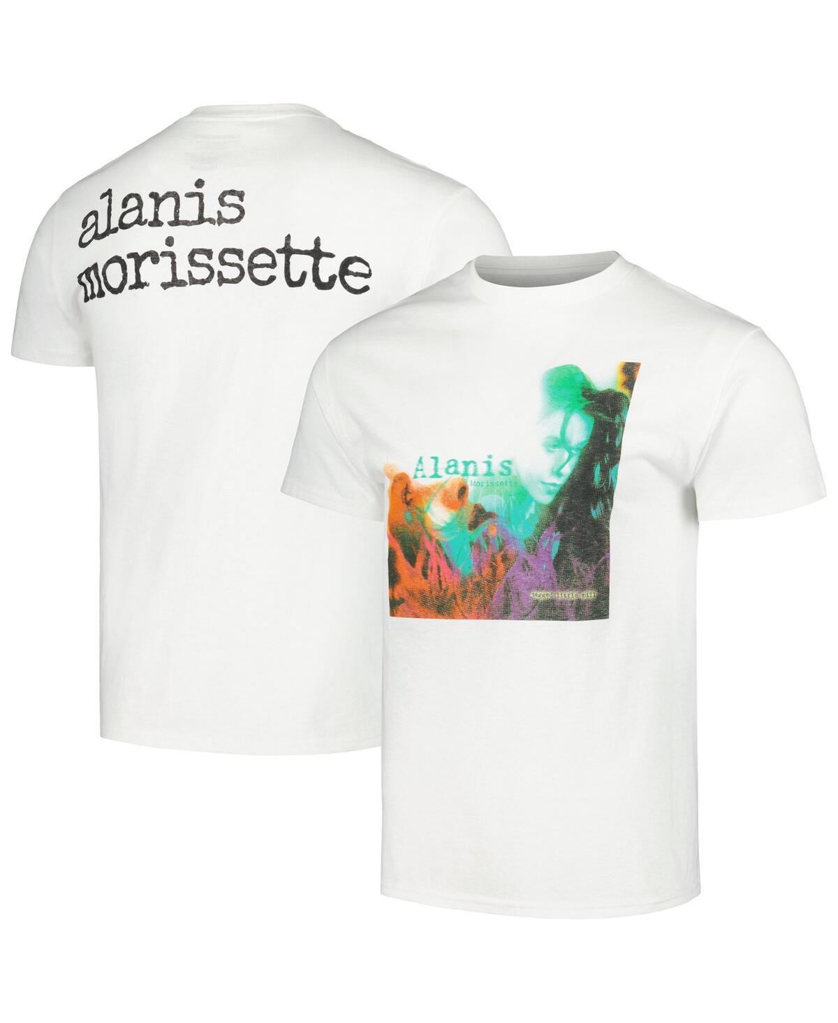 Manhead Merch Men's White Alanis Morissette Jagged Little Pill T-shirt