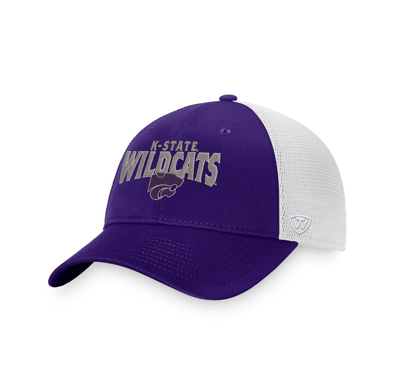 Men's Purple, White Kansas State Wildcats Breakout Trucker Snapback Hat
