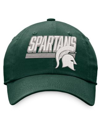 Men's Green Michigan State Spartans Slice Adjustable Hat