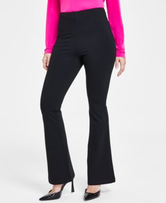 I.N.C. International Concepts - Women's High-Rise Ponte Flare-Hem Pants