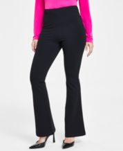 Women's Solid Seamed Ponte Pants