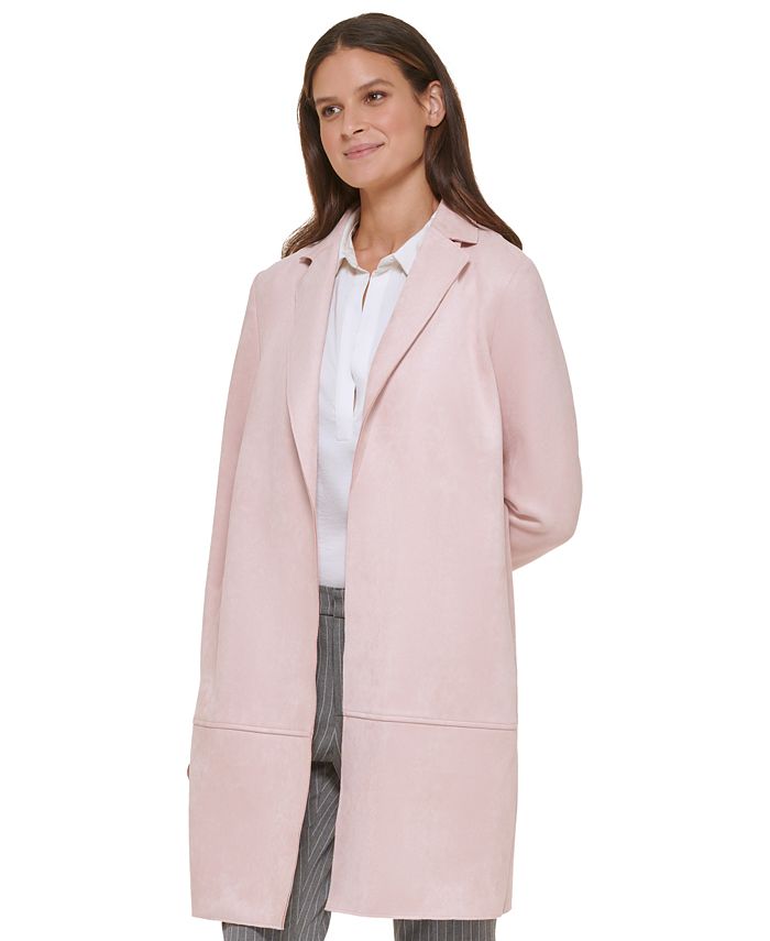 Tommy Hilfiger Women's Notched Collar Open-Front Jacket - Macy's