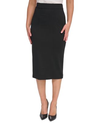 Women's Ponte Pencil Midi Skirt
