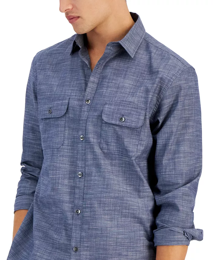 Men's Regular-Fit Solid Shirt - thumbnail 10
