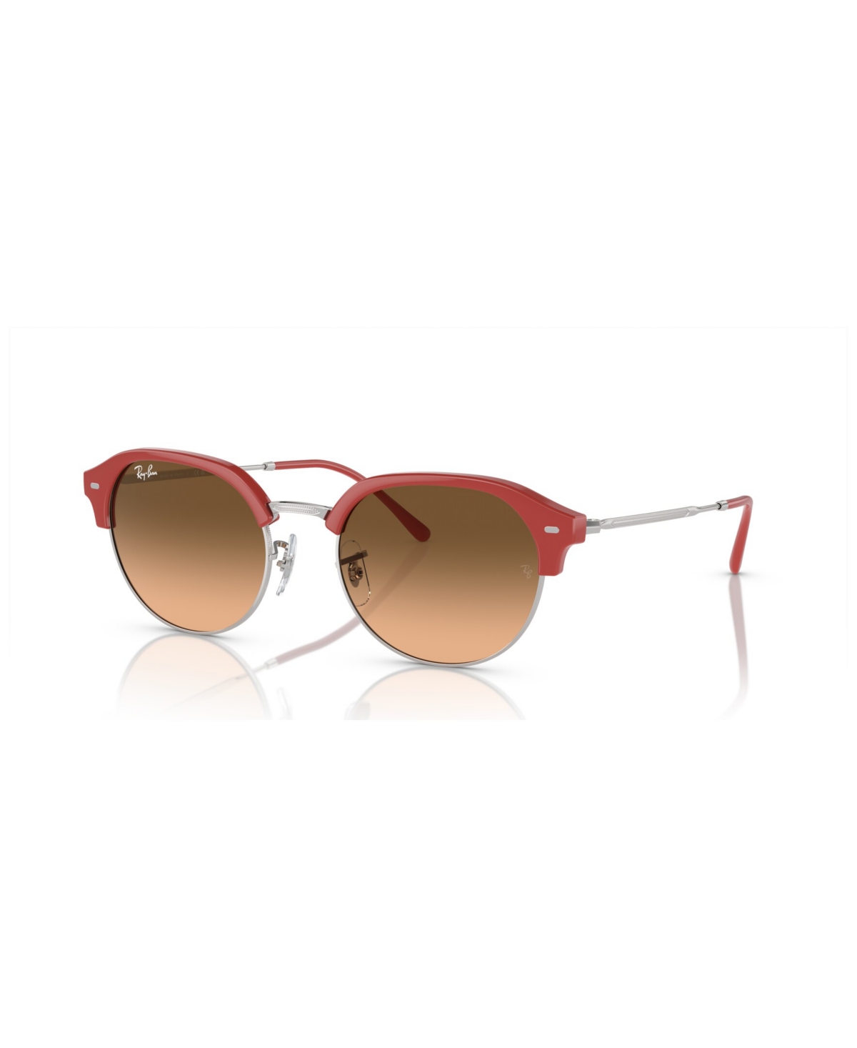 Shop Ray Ban Unisex Sunglasses, Gradient Rb4429 In Red On Silver
