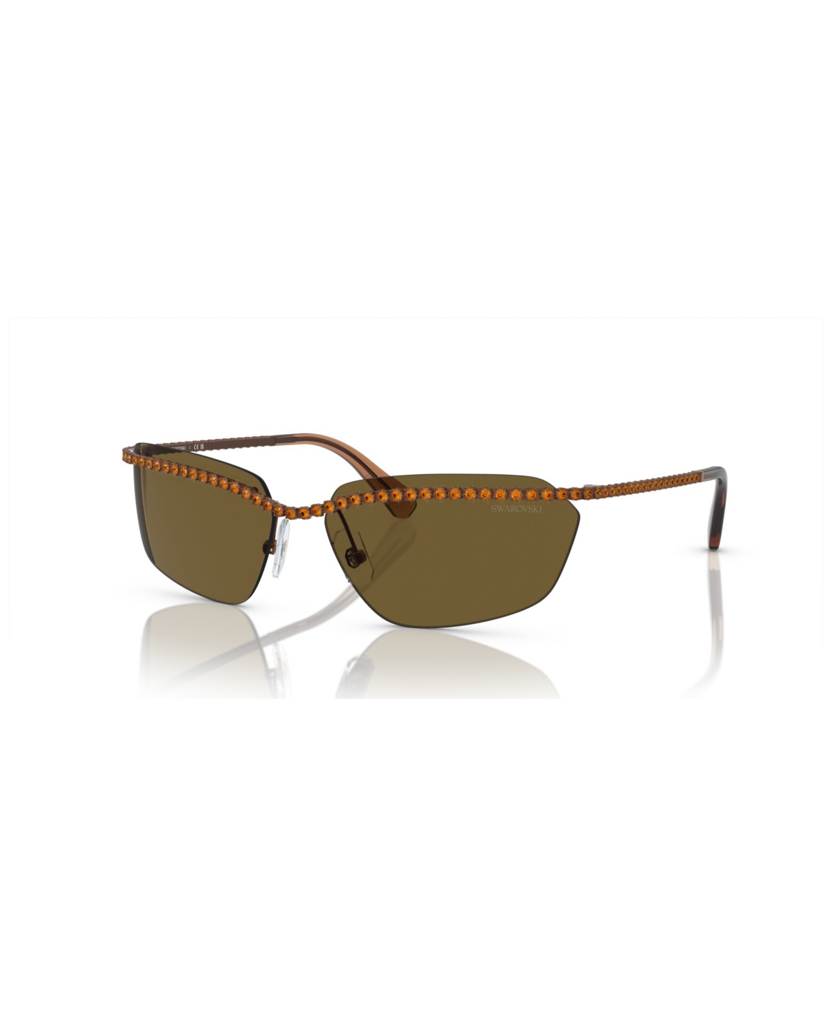 Shop Swarovski Women's Sunglasses Sk7001 In Brown