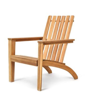 Outdoor Durable Patio Acacia Wood Adirondack Lounge Armchair