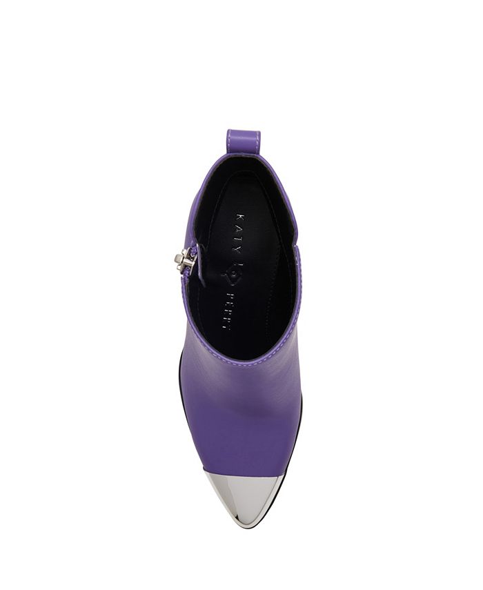 Katy Perry Women's 'The Joan' Ankle Bootie - Soft Powder Metallic, Kitten Heel