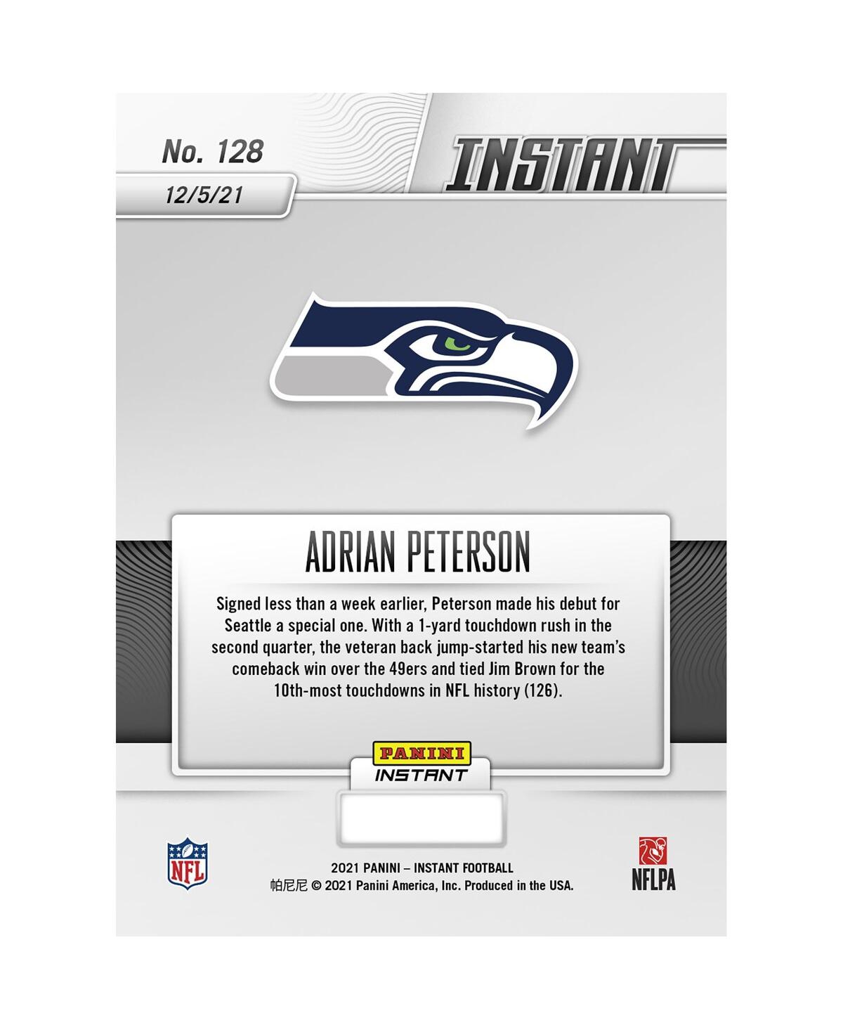 Shop Panini America Adrian Peterson Seattle Seahawks Parallel  Instant Nfl Week 13 Peterson Matches Jim Br In Multi