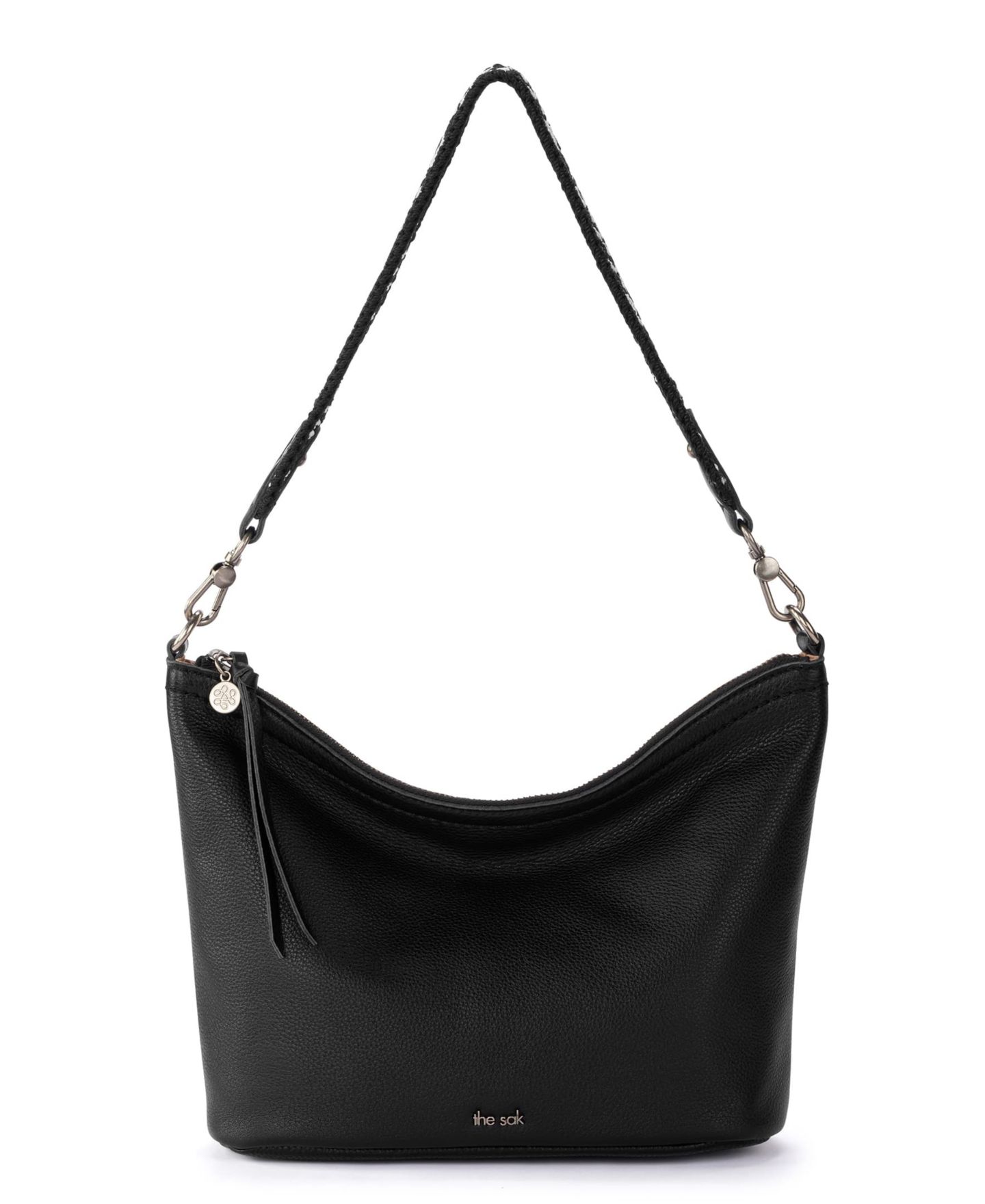 Женская сумка The Sak Jasmine Leather Hobo, цвет: Чёрный — фото 7
