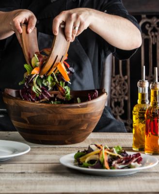 Heritage Collection by Fabio Viviani Acacia Wood 3-Piece Salad Set