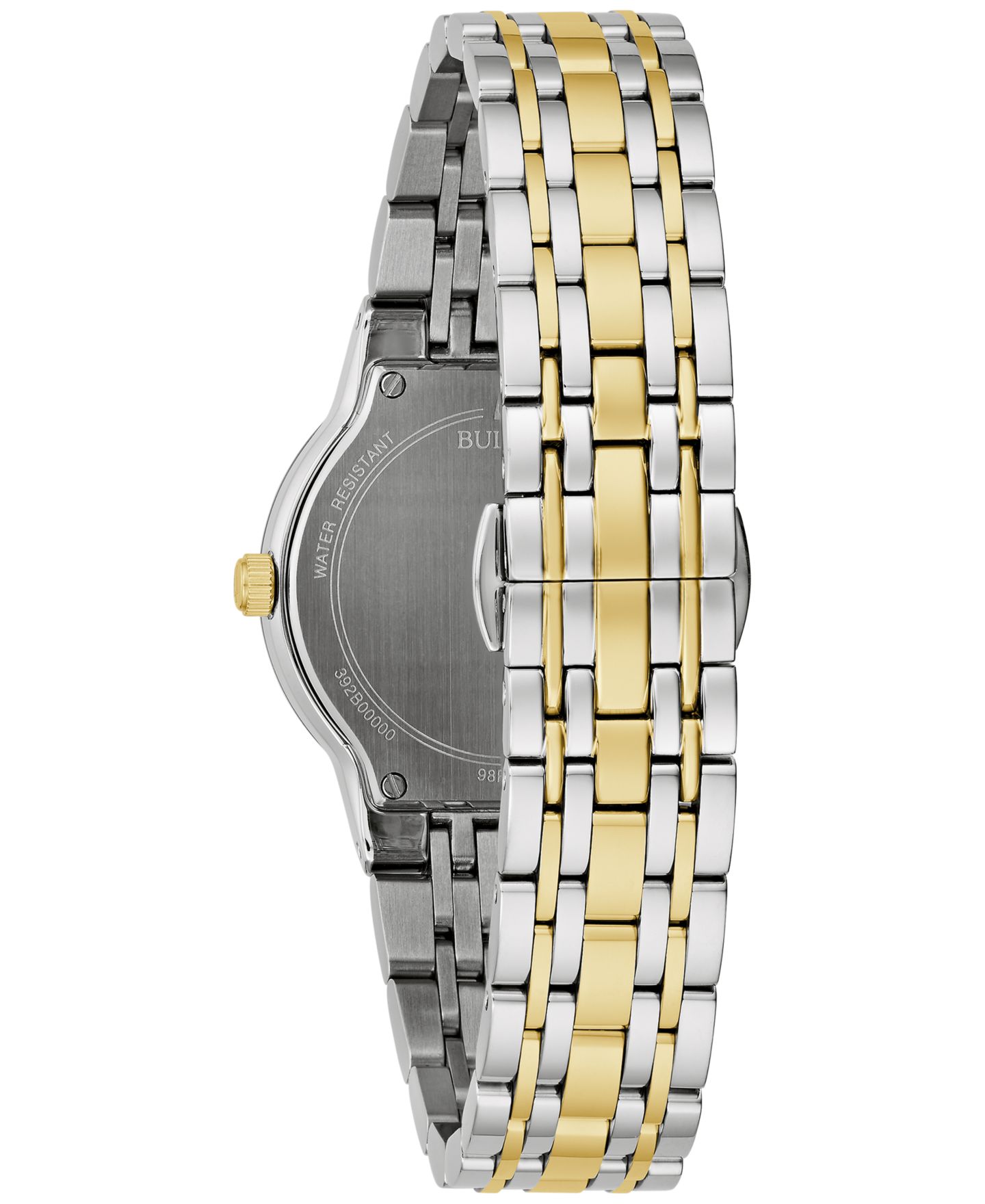 Женские часы Bulova Modern Diamond Accent Two-Tone Stainless Steel Bracelet Watch 30mm — фото 3